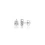 Luxurious 4 Ct Pear Cut Lab Grown Diamond Solitaire Stud Earrings with brilliant sparkle