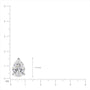 Size of 6 Ct Pear Cut Diamond Solitaire Stud Earrings by Fortune Jewellery