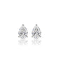 6 Ct Pear Cut Diamond Solitaire Stud Earrings by Fortune Jewellery