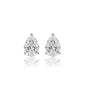 8 Ct Pear Cut Diamond Solitaire Stud Earrings by Fortune Jewellery