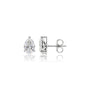 Rich 8 Ct Pear Cut Lab Grown Diamond Solitaire Stud Earrings for women
