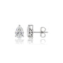 Opulent 10 Ct Pear Cut Lab Grown Diamond Solitaire Stud Earrings with exceptional brilliance