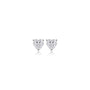 1 Ct Heart Cut Diamond Solitaire Stud Earrings by Fortune Jewellery