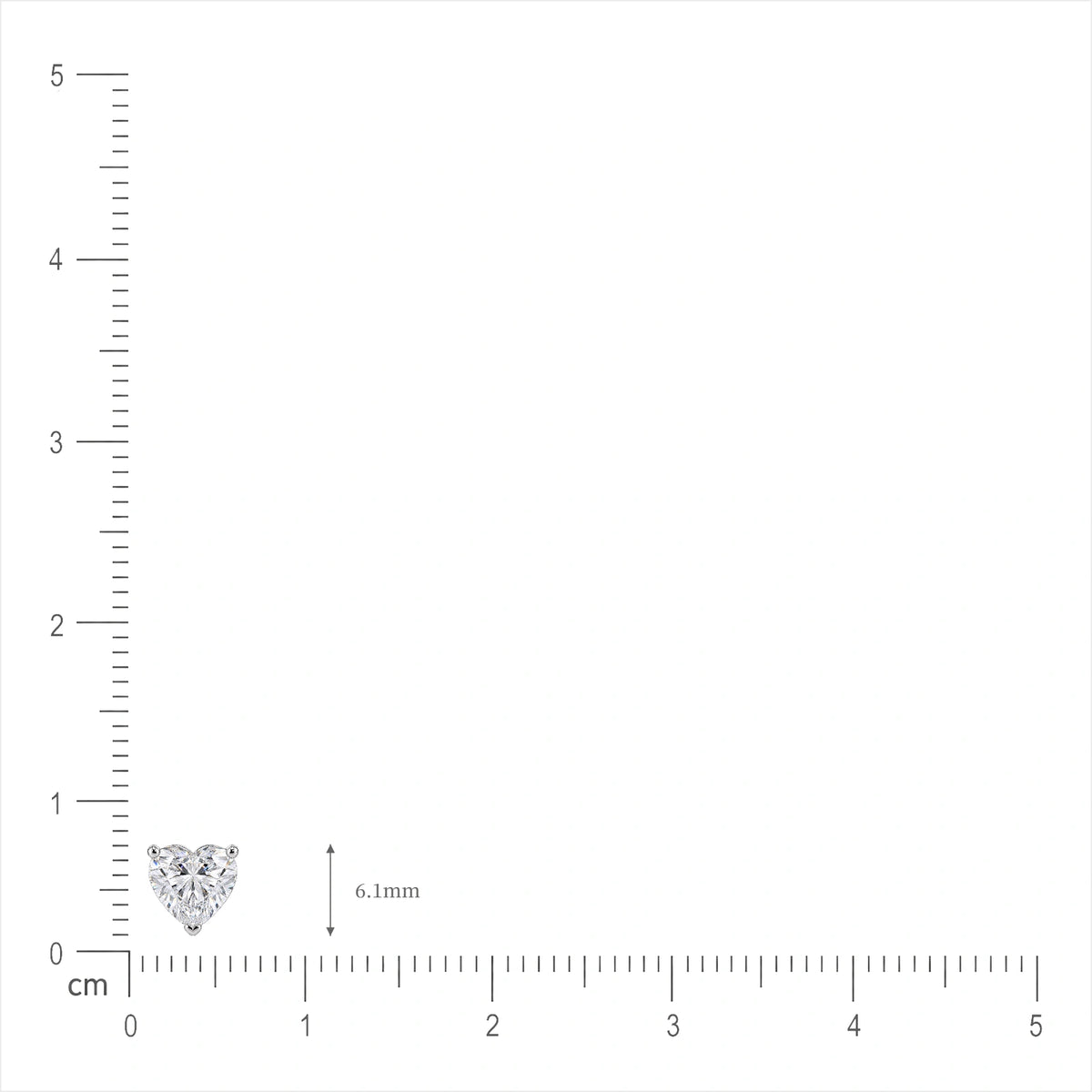 Bridal 1.5 Ct Heart Cut Diamond Solitaire Stud Earrings