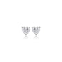 1.5 Ct Heart Cut Diamond Solitaire Stud Earrings by Fortune Jewellery