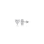 2 Ct Heart Cut Diamond Solitaire Stud Earrings by Fortune