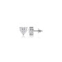 4 Ct Heart Cut Diamond Solitaire Stud Earrings by Fortune