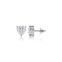 8 Ct Heart Cut Diamond Solitaire Stud Earrings by Fortune