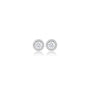 1 Ct Round Cut Diamond Halo Earrings for women by Fortune Jewellery