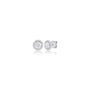 Premium Lab Grown 1 Ct Round Cut Diamond Halo Earrings by Fortune Jewellery