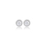 2 Ct Round Cut Diamond Halo Earrings for women by Fortune Jewellery