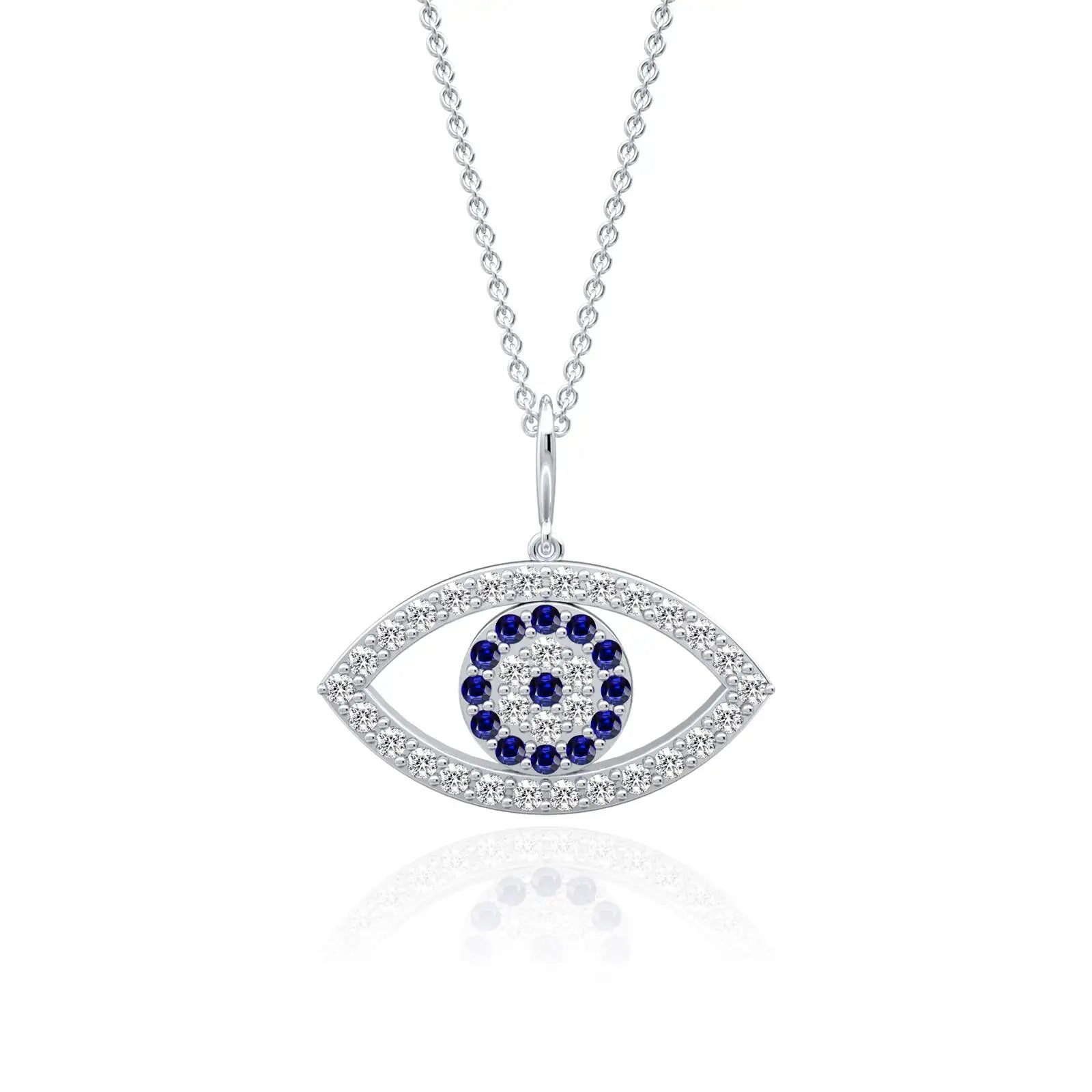 Guardian eye diamond pendant for office wear