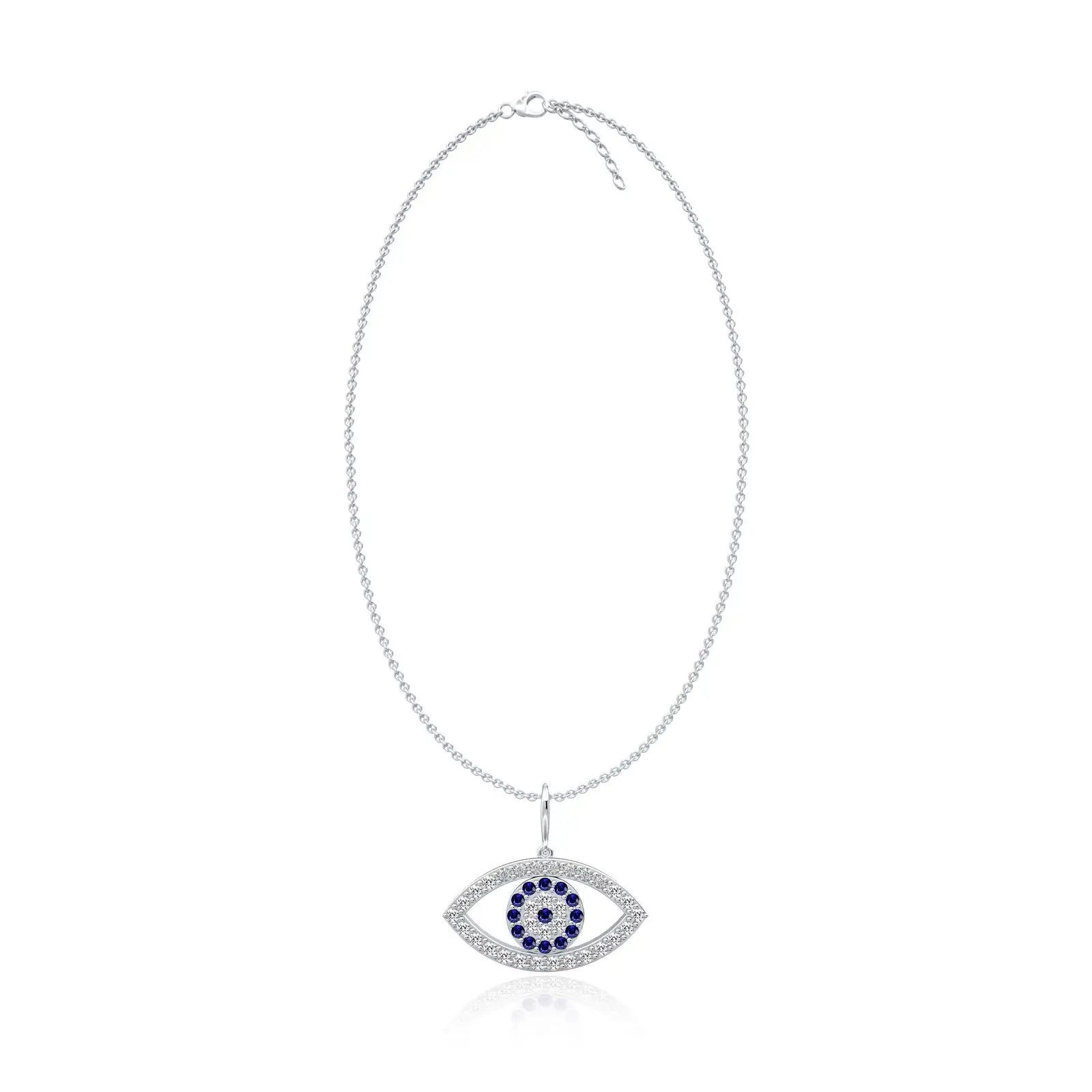 Trendy guardian eye diamond pendant 