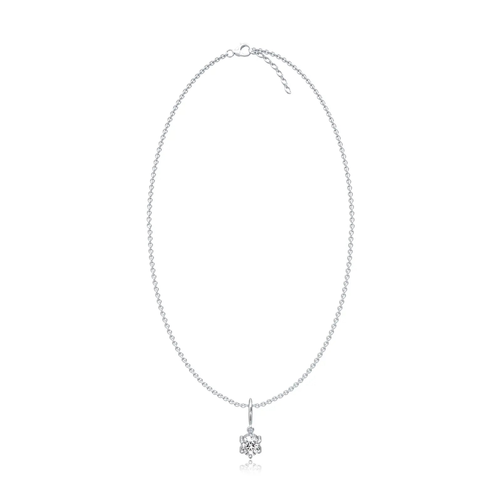 Stylish 0.25 Ct classic solitaire diamond pendant