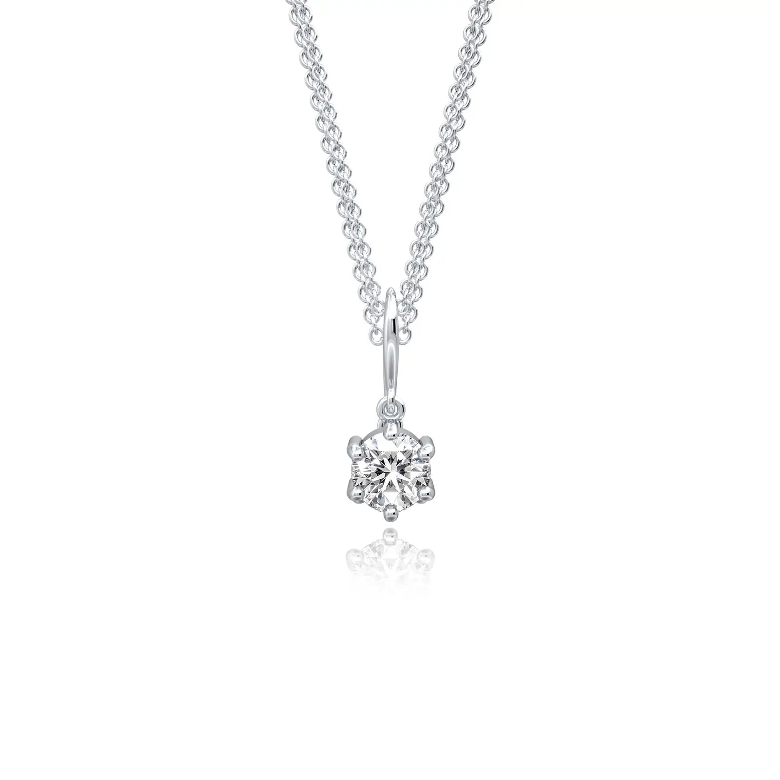 Decent 0.50 ct classic solitaire diamond pendant