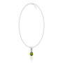 August birthstone pear-shaped peridot and diamond pendant a perfect gift for your loved ones
