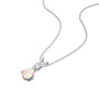 October birthstone pear-shaped opal and diamond pendant exquisite by design