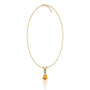 November birthstone pear-shaped citrine and diamond pendant exquisite by design