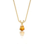 November birthstone classic citrine drop pendant for women