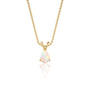 Fortune october birthstone classic opal drop pendant
