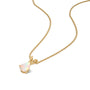 Unique trendy october birthstone classic opal drop pendant