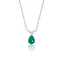 Fortune may birthstone classic green agate drop pendant