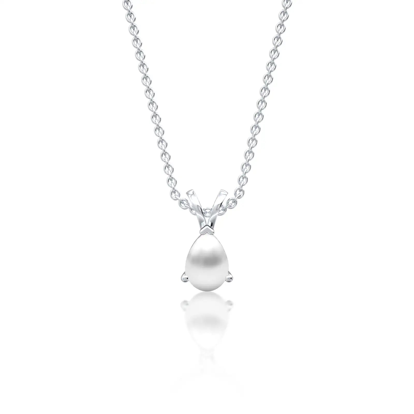 Fortune june birthstone classic mother of pearl drop pendant