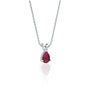 January birthstone classic garnet drop pendant