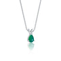 May birthstone classic green agate drop pendant