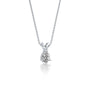 April birthstone classic white topaz drop pendant