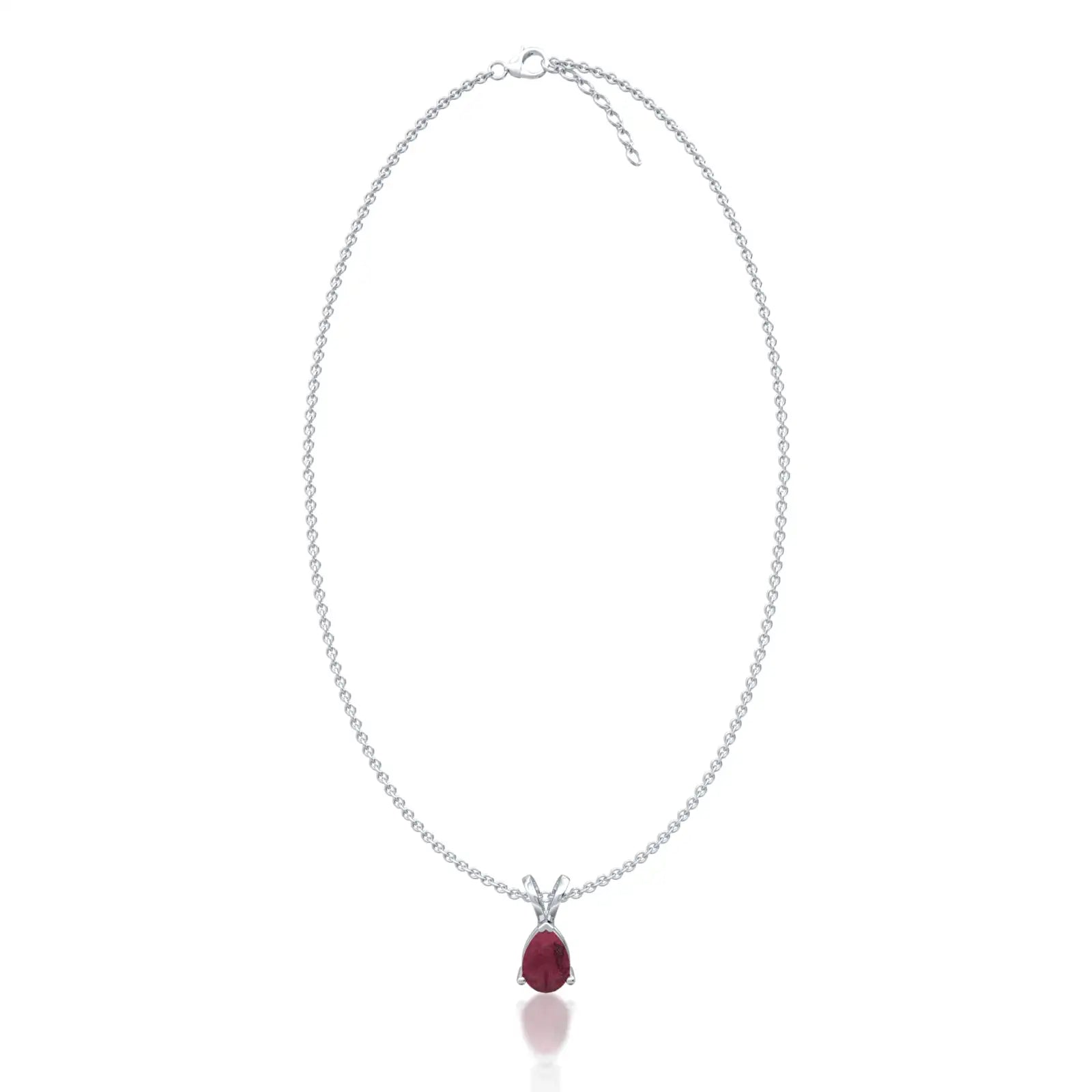 January birthstone classic garnet drop pendant for office wear