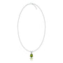 Unique august birthstone classic peridot drop pendant