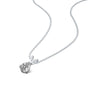Unique april birthstone classic white topaz drop pendant