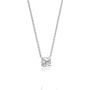 Latest 0.25 Ct four prong solitaire diamond necklace