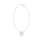 Elegant o alphabet diamond necklace 