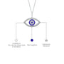 Descriptive image of guardian eye diamond pendant 