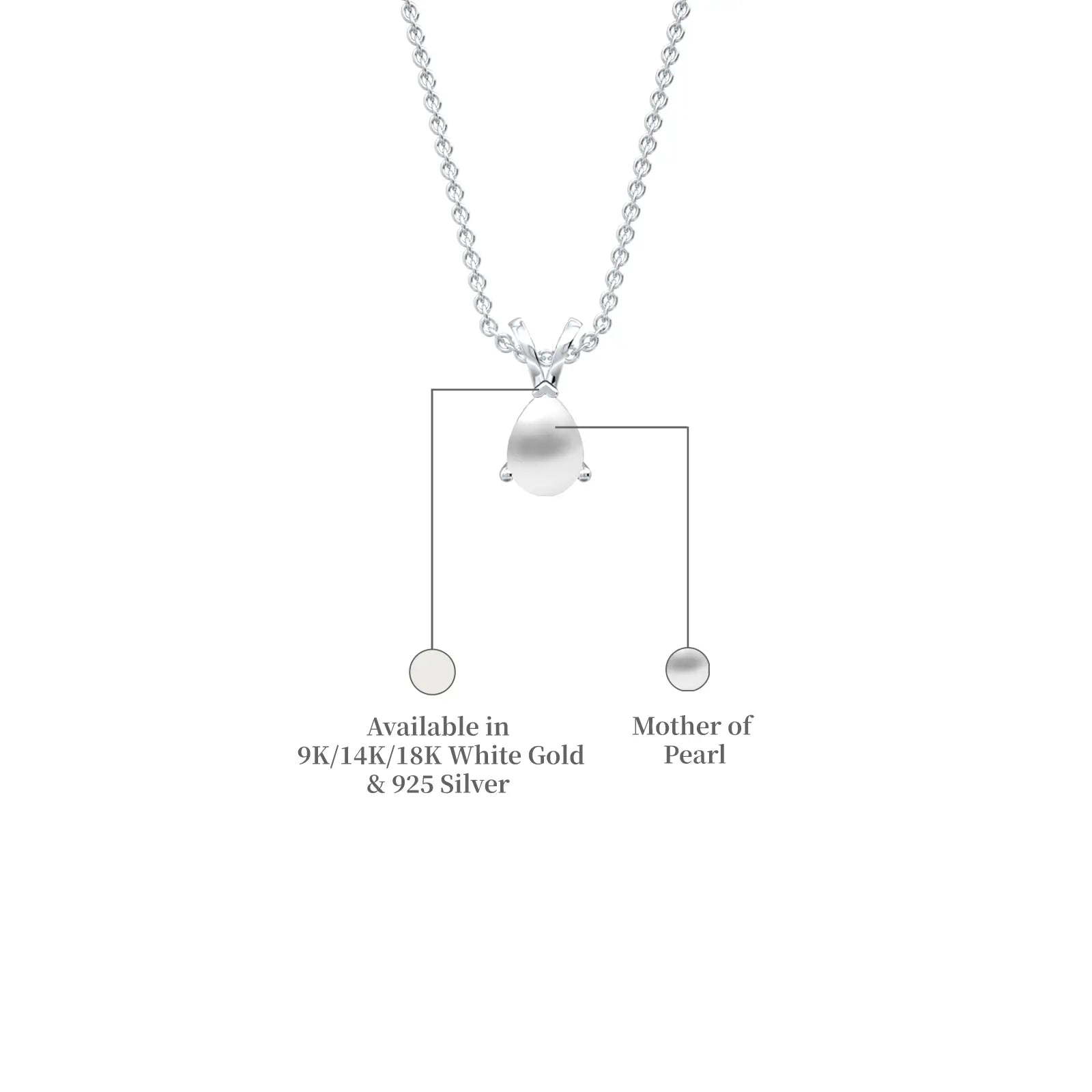 June Birthstone Classic Pearl Drop Pendant