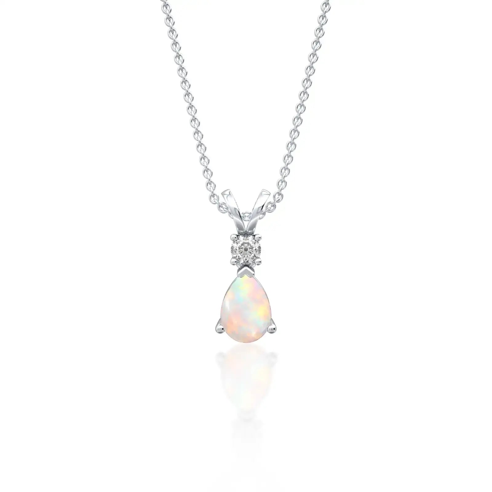 October Birthstone Classic Opal Drop Pendant
