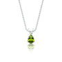 Fortune august birthstone classic peridot drop pendant