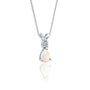 October Birthstone Opal Drop Pendant