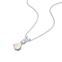 October Birthstone Classic Opal Drop Pendant Necklace