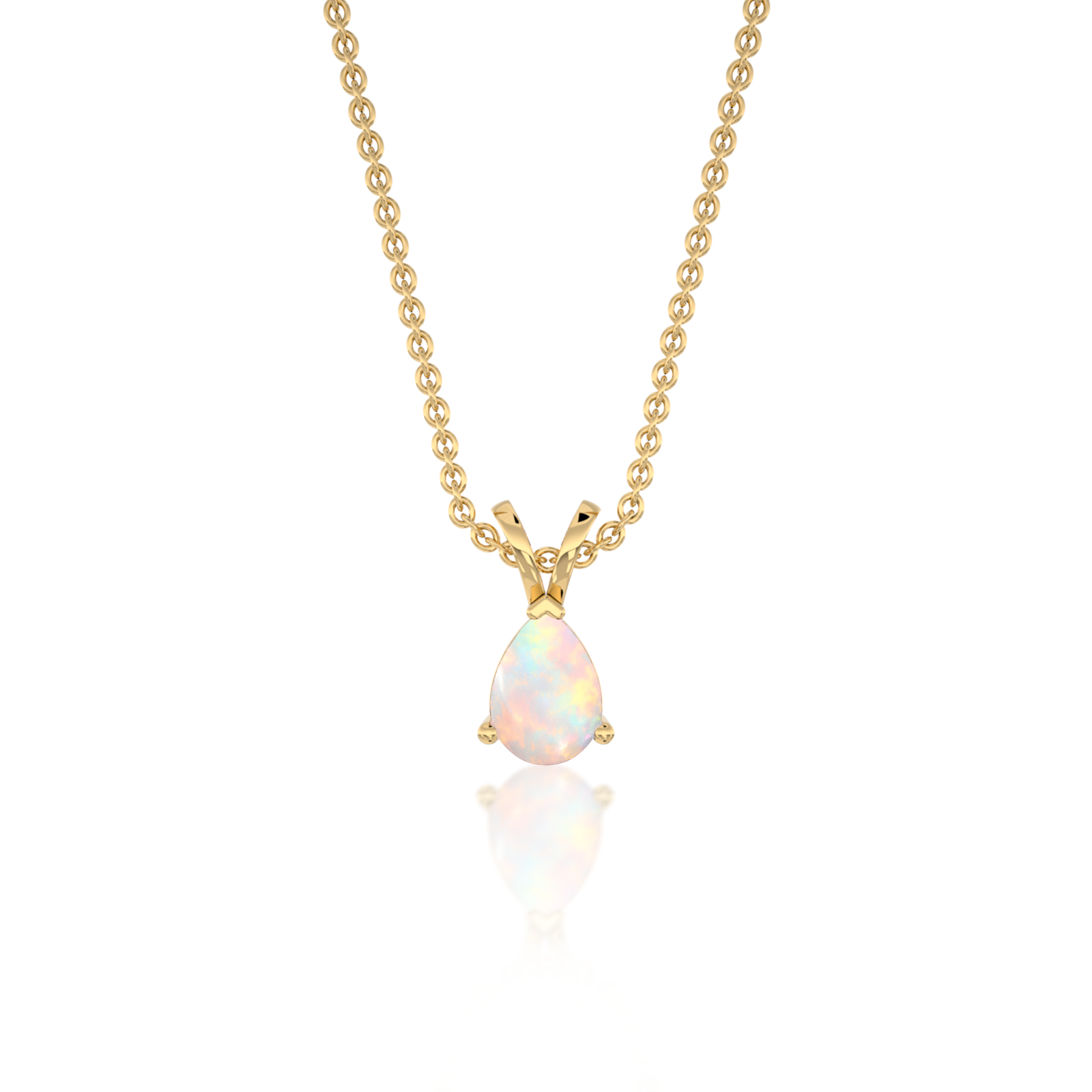 Fortune june birthstone classic mother of pearl drop pendant