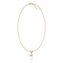 Unique yellow gold june birthstone classic mother of pearl drop pendant