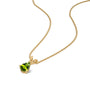 Trendy august birthstone classic peridot drop pendant for office wear