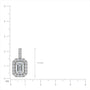 2 Ct Emerald-Cut Diamond Halo Pendant by Fortune