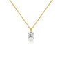 0.75 Ct Cushion-Cut Diamond Solitaire Pendant by Fortune Jewellery 