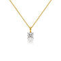1 Carat Cushion-Cut Diamond Solitaire Pendant by Fortune Jewellery 