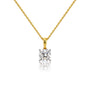 2 Ct Cushion-Cut Diamond Solitaire Pendant by Fortune Jewellery 