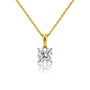 4 Ct Cushion-Cut Diamond Solitaire Pendant by Fortune Jewellery 