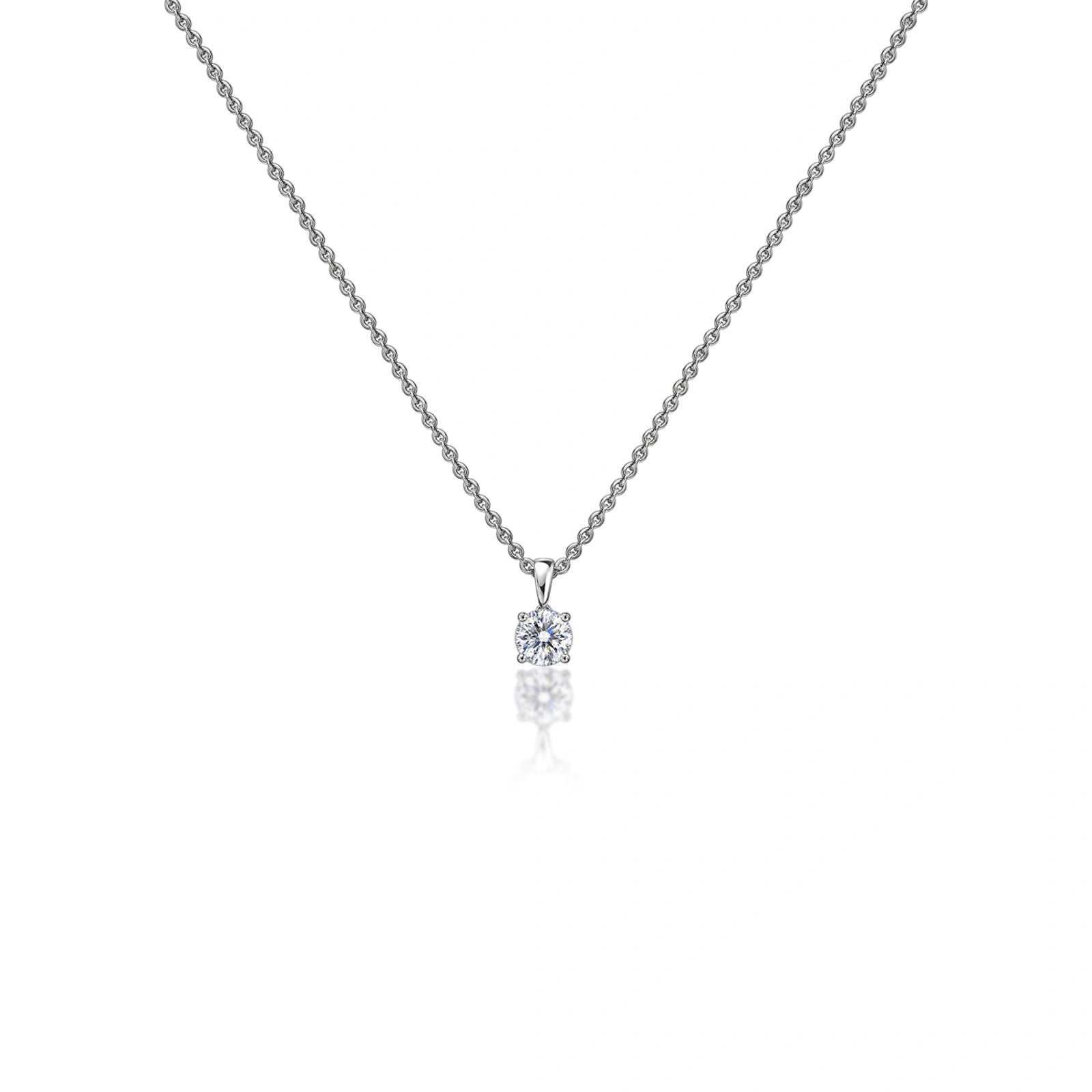 0-5-ct-round-solitaire-pendant by Fortune Jewellery 